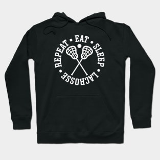 Eat Sleep Lacrosse Repeat Sport Cute Funny Hoodie